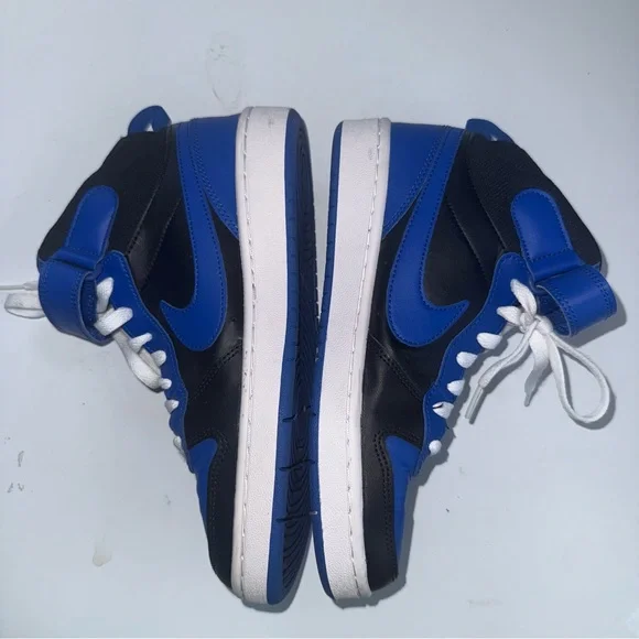 Nike | DM8872-001 Big Kids Court Borough Mid 2 Blue & Black | Size Y6 - Picture 5 of 9